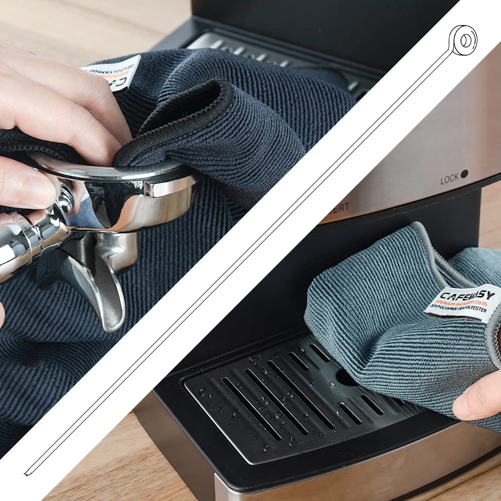 CAFEMASY cleaning towel for countertops and espresso machines, lint-free