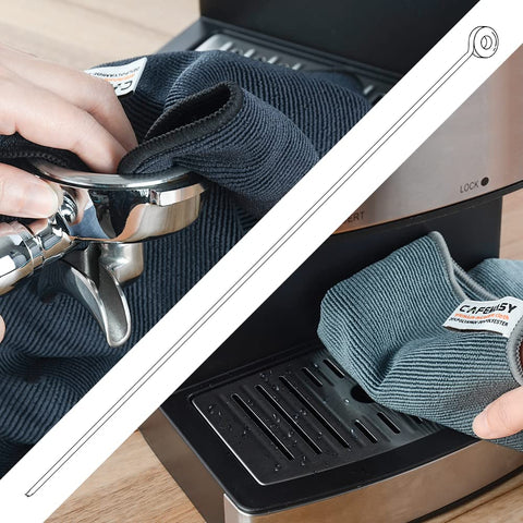CAFEMASY cleaning towel for countertops and espresso machines, lint-free