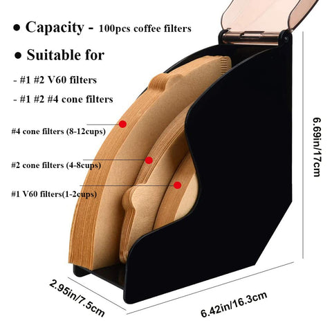 CAFEMASY compact dimensions fit neatly on busy countertops.
