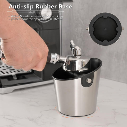 CAFEMASY compact knock box with removable bar for easy cleaning.