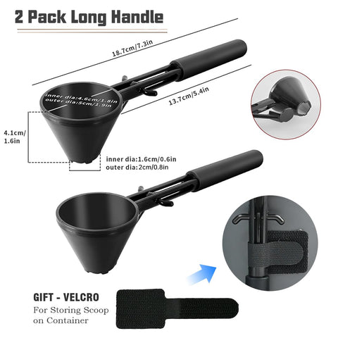 CAFEMASY powder measuring tool suits protein and milk powders.