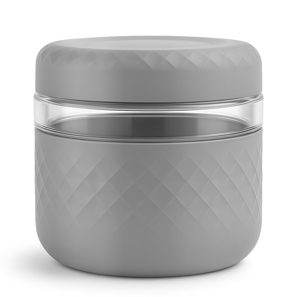 Cafezi 24 oz glass lunch bowl with lid for fresh meals on the go.
