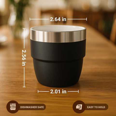 Cafezi gift-ready navy cups with reliable Cafezi support and warranty.