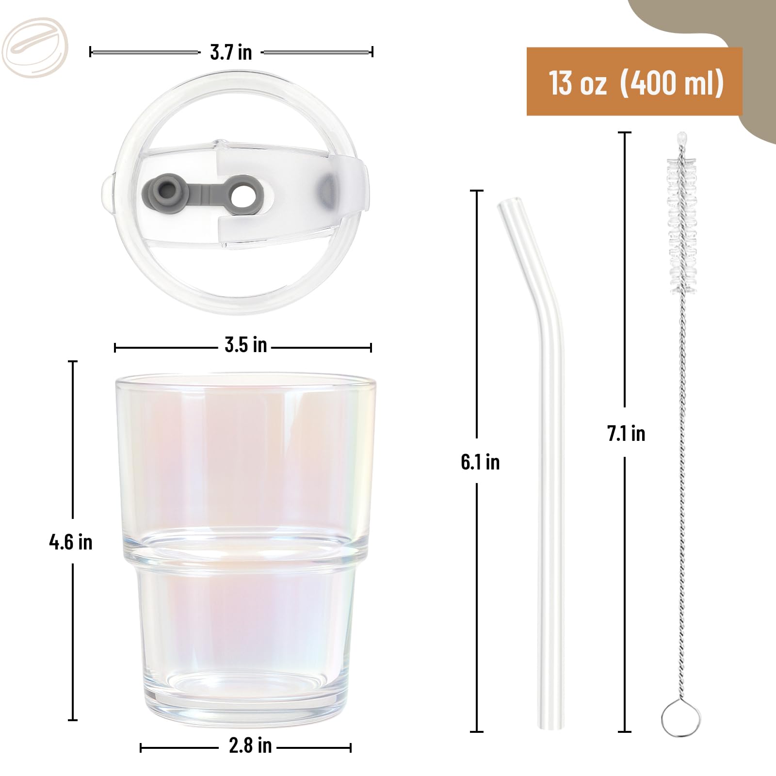 Cafezi perfect for iced coffee, tea, juice, or water on the go.
