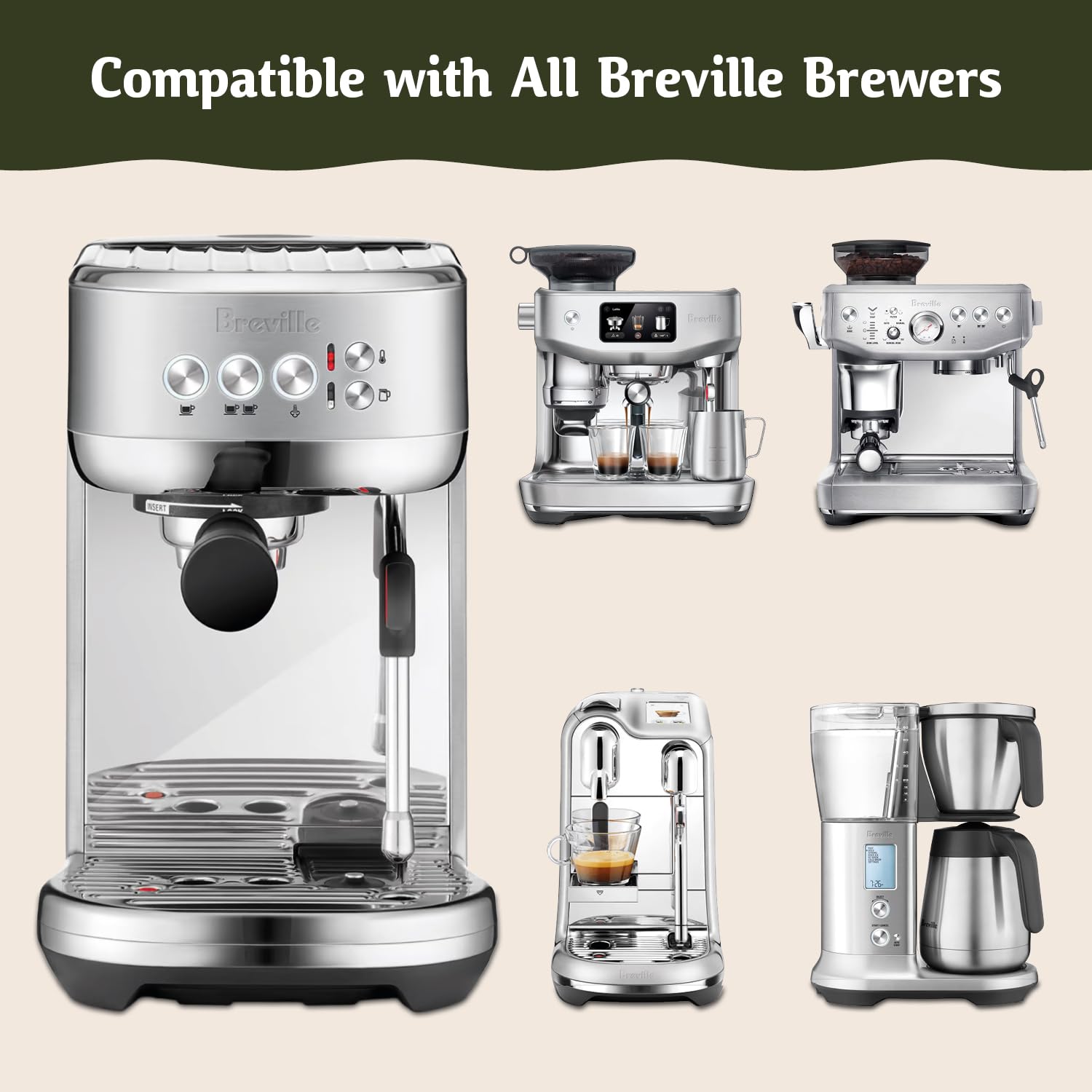 Breville Descaler being poured into the machine's water reservoir