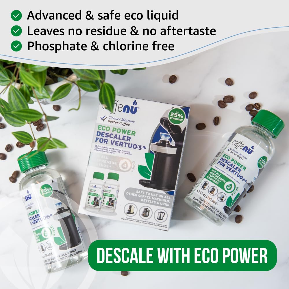 Caffenu Vertuo machine compatibility ensures safe use across brands.