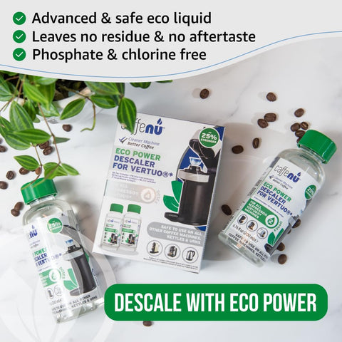 Caffenu Vertuo machine compatibility ensures safe use across brands.