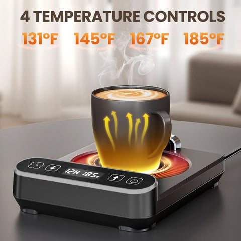 Six temperature settings let you tailor warmth from 130 to 185 degrees