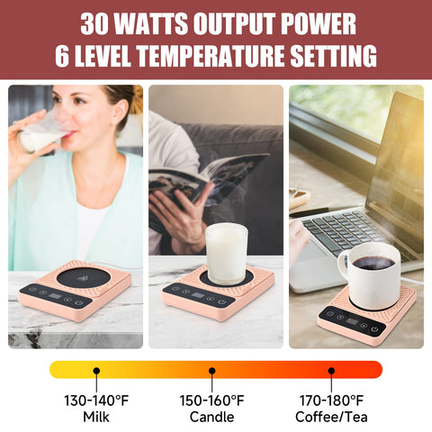 Cafzed Mug Warmer with digital controls delivers precise temperature at your fingertips.
