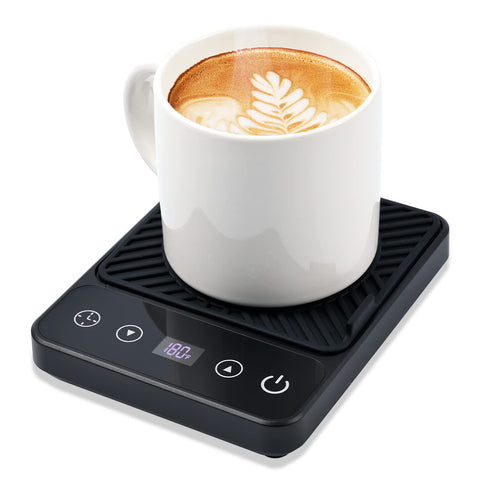 Cafzed Mug Warmer top view keeps your drink warm at the desk