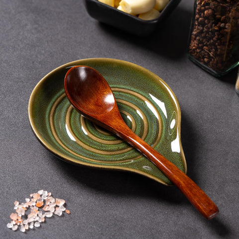 Caigmo handmade glaze spoon rest with unique surface finish