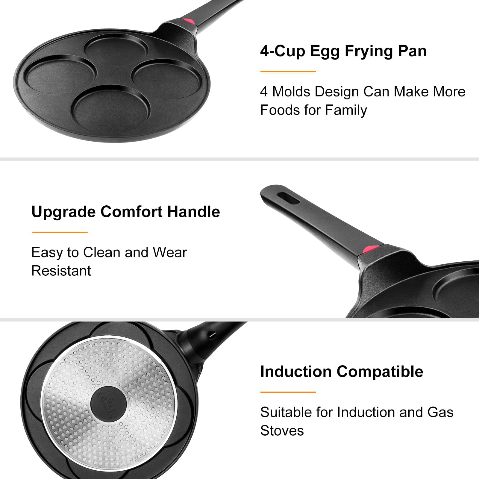 CAINFY pancake pan induction-bottom confirms compatibility with all stove types.