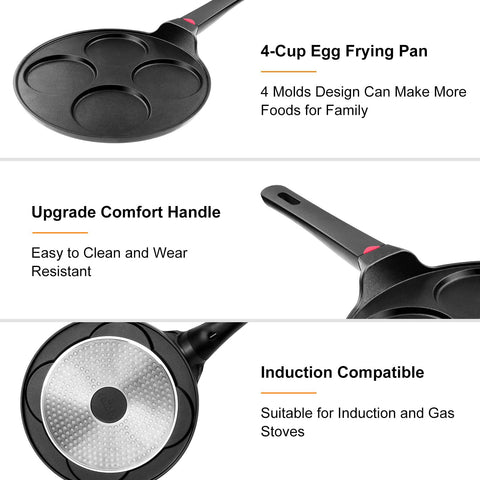 CAINFY pancake pan induction-bottom confirms compatibility with all stove types.