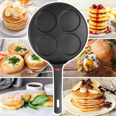 CAINFY pan close-up emphasizes 3-layer ceramic coating for easy cleaning.
