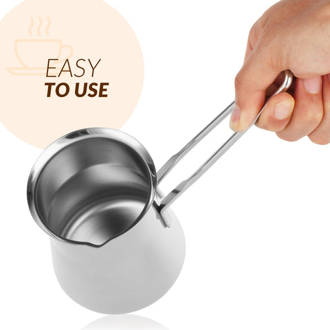 Solid stainless steel promises longevity for years of coffee rituals