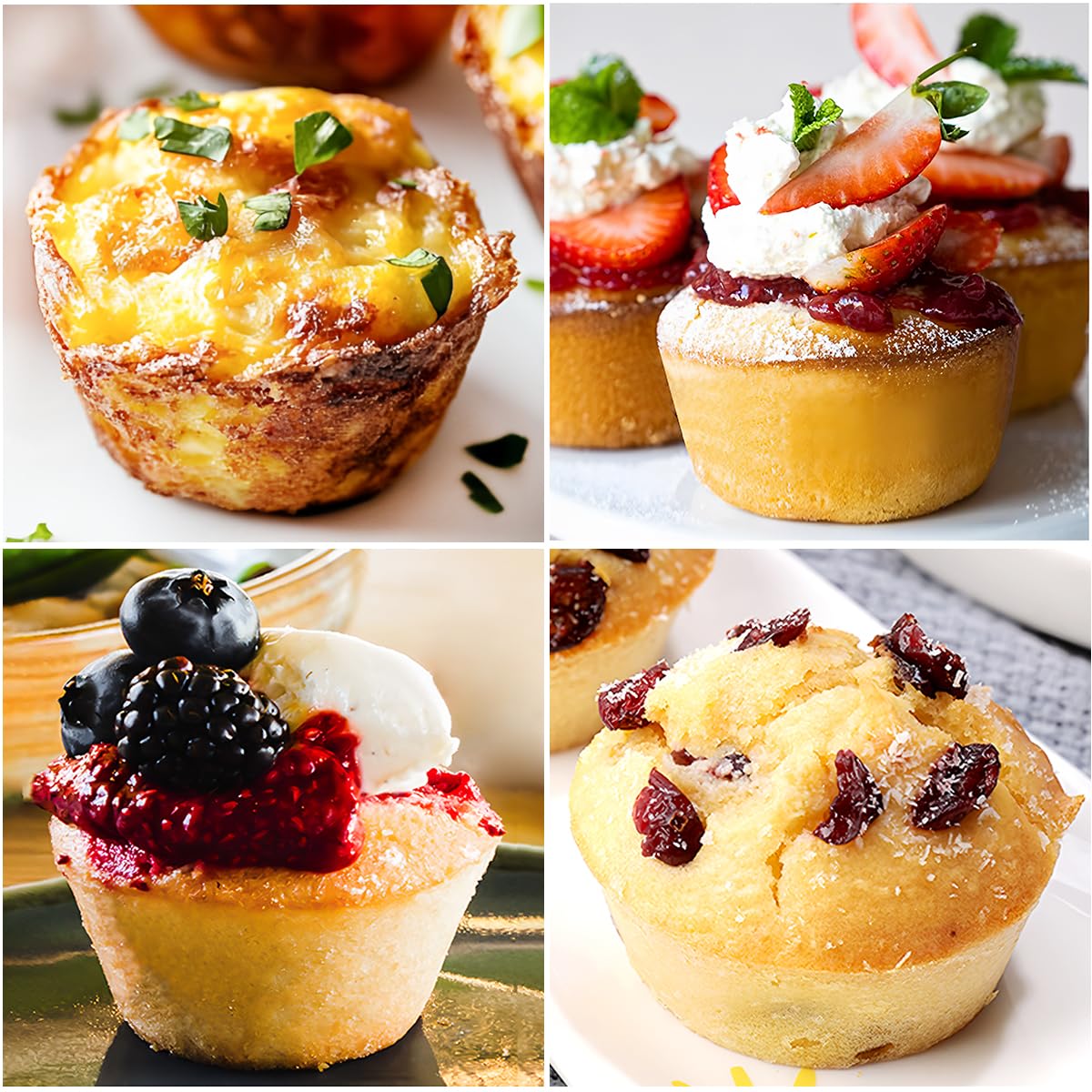 CAKETIME silicone muffin pan suited for egg bites and mini muffins.