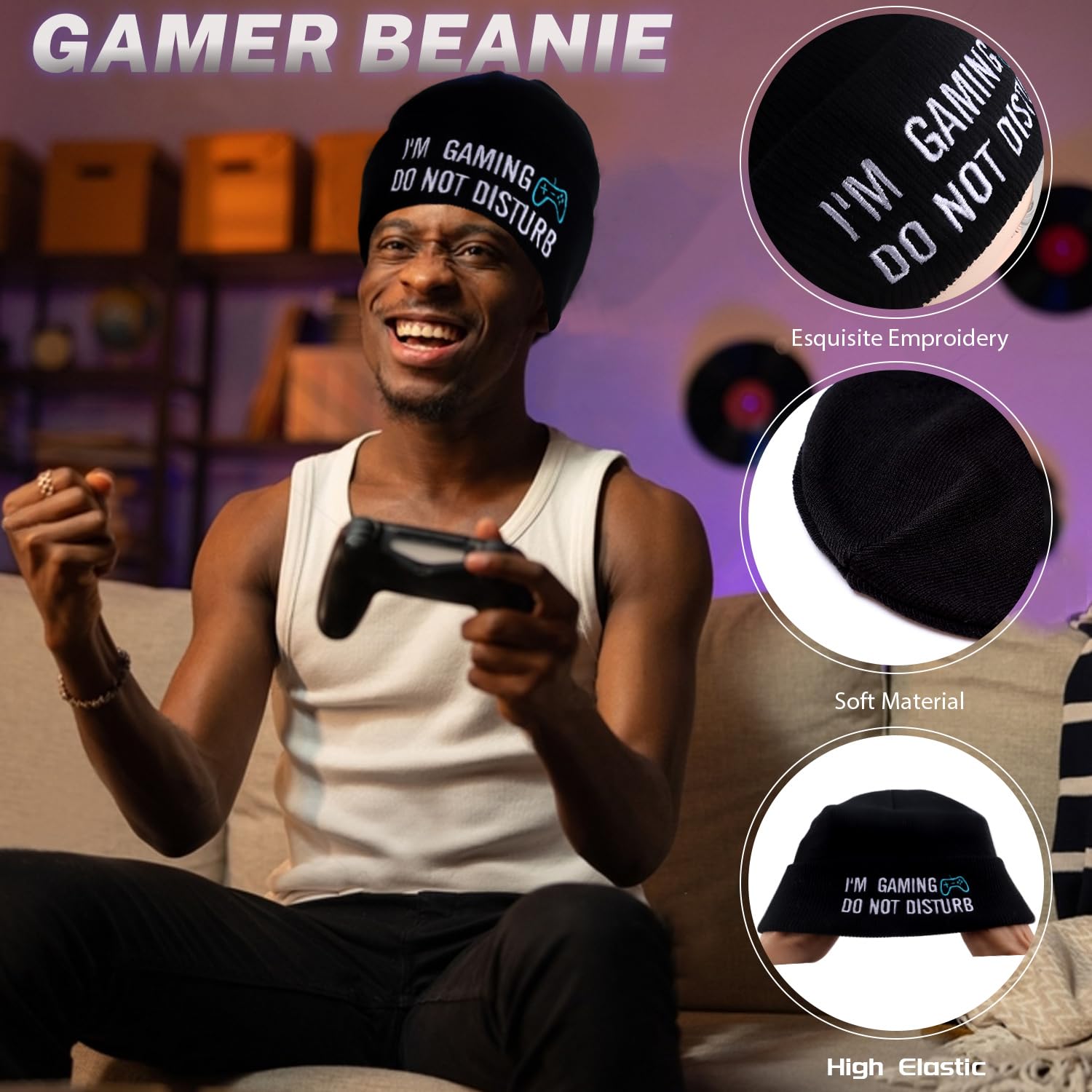 CAKKA gamer gifts gaming socks with fun print
