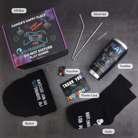 CAKKA gamer gifts straw set for eco-friendly beverage sips