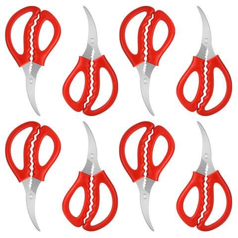 Calary 8pc seafood scissors front view for easy prep.