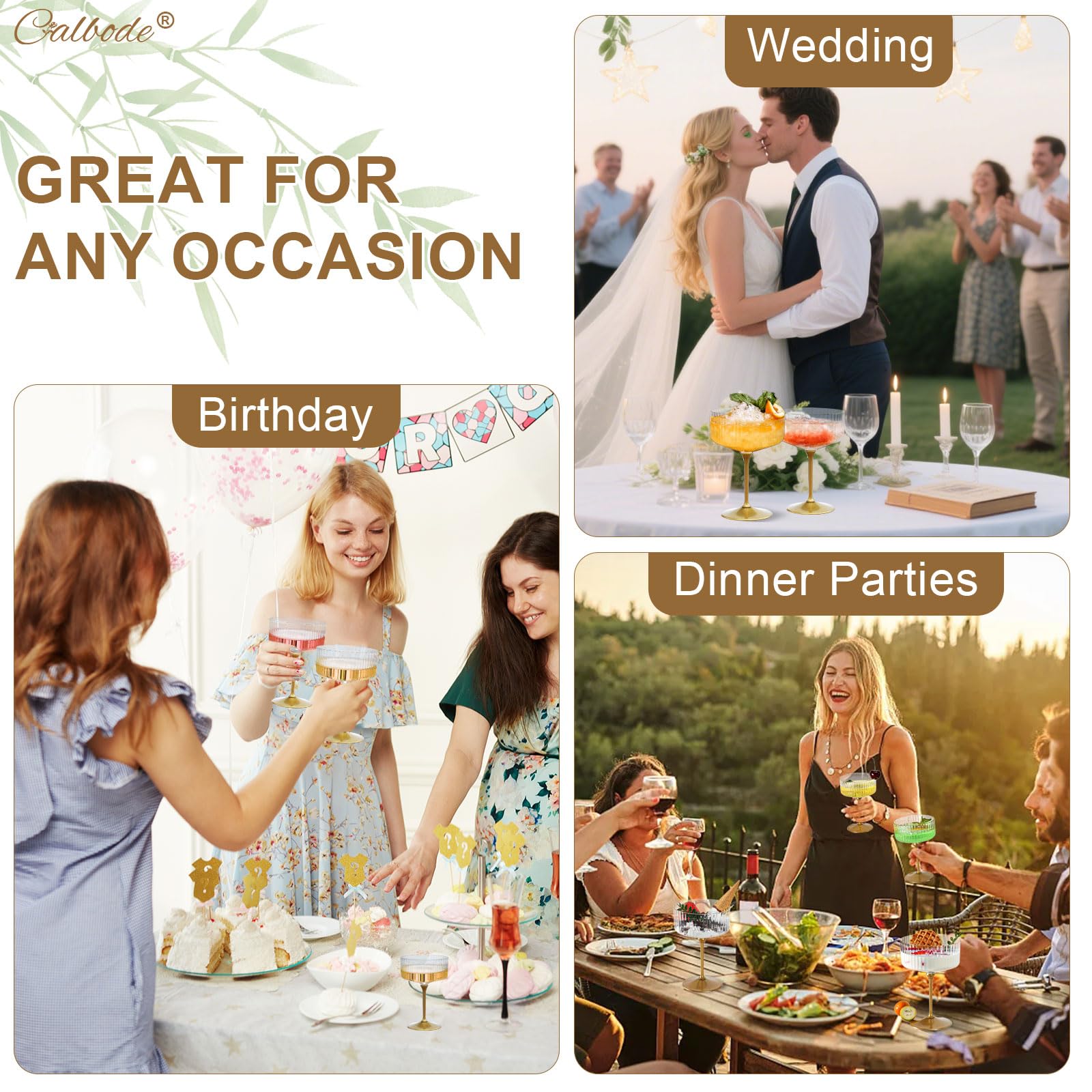CALBODE easy care and quick packing for on-the-go entertaining