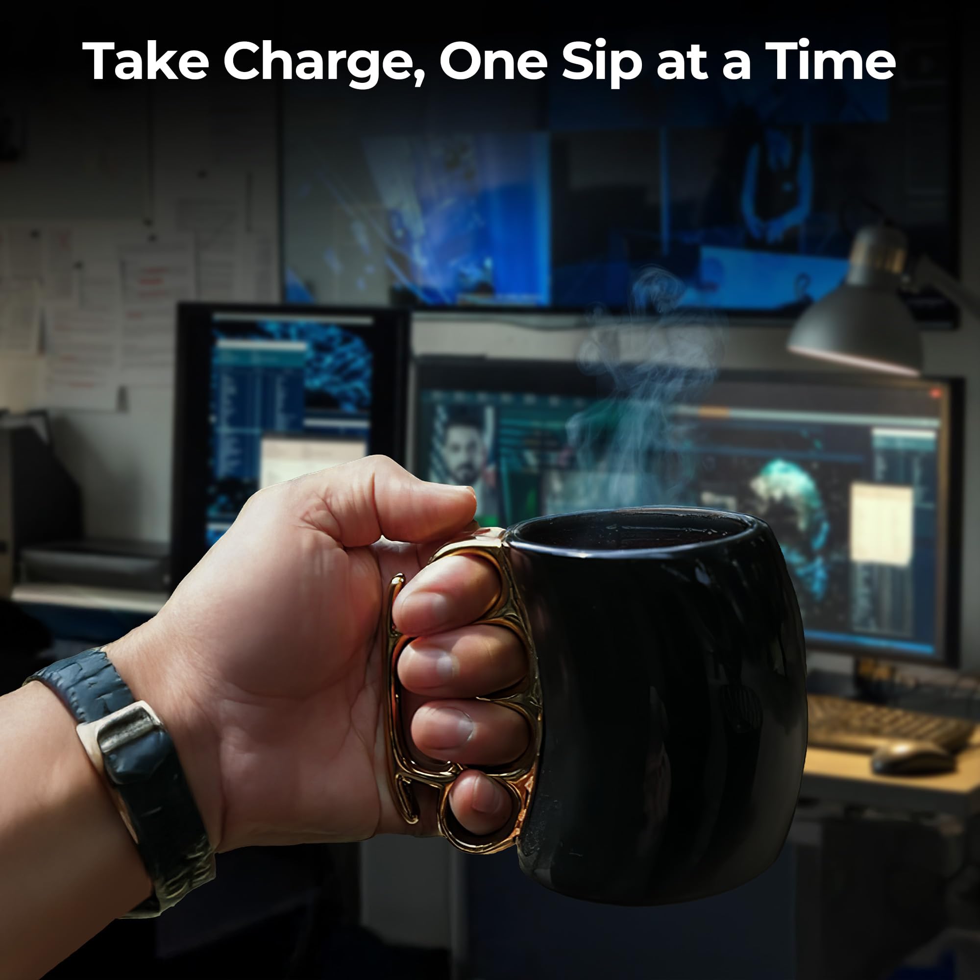 Caliber Gourmet Hot cold beverage mug ideal for daily caffeine fixes