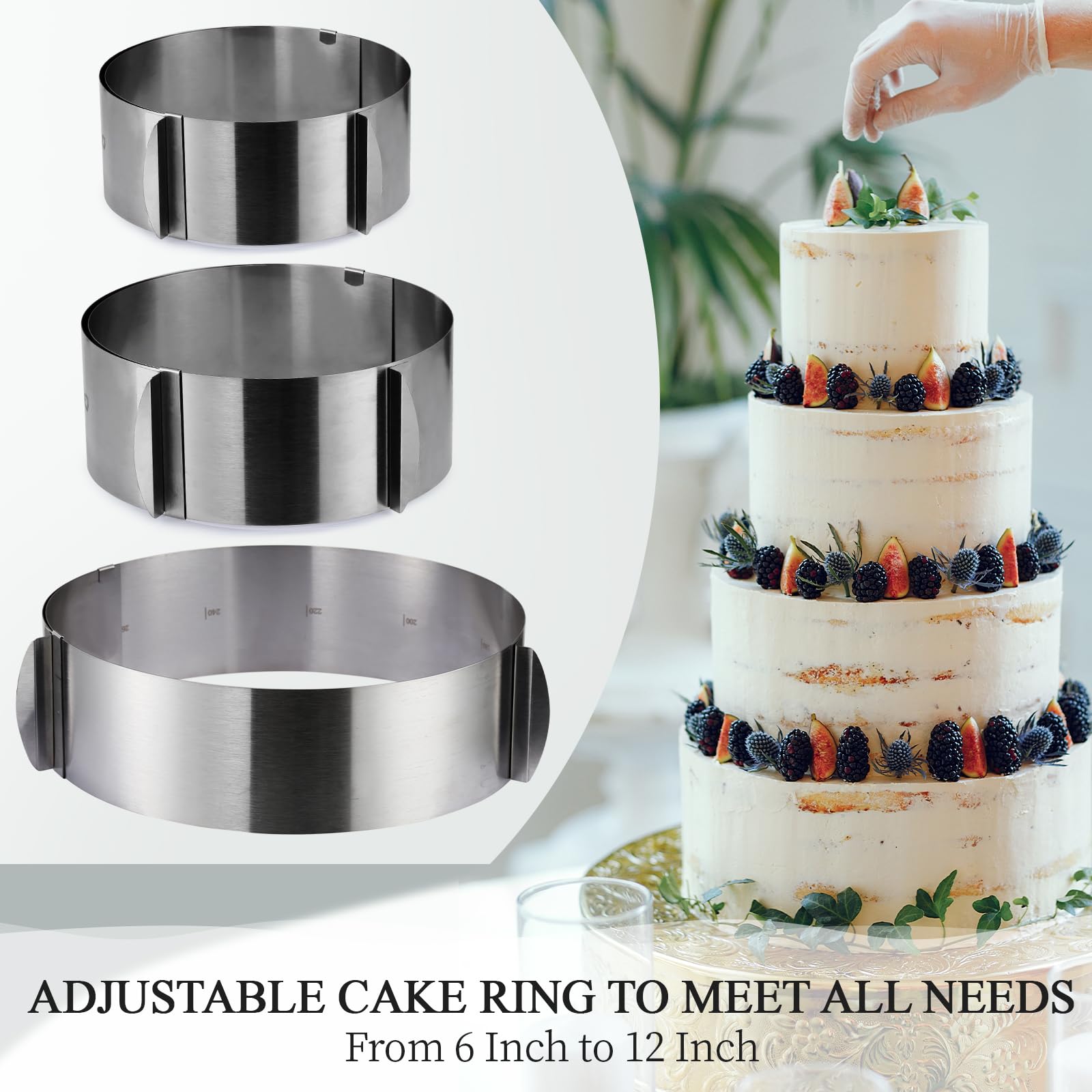 CALIFORNIA CADE ELECTRONIC bake ring prevents leaks with parchment, keeping batter tidy.