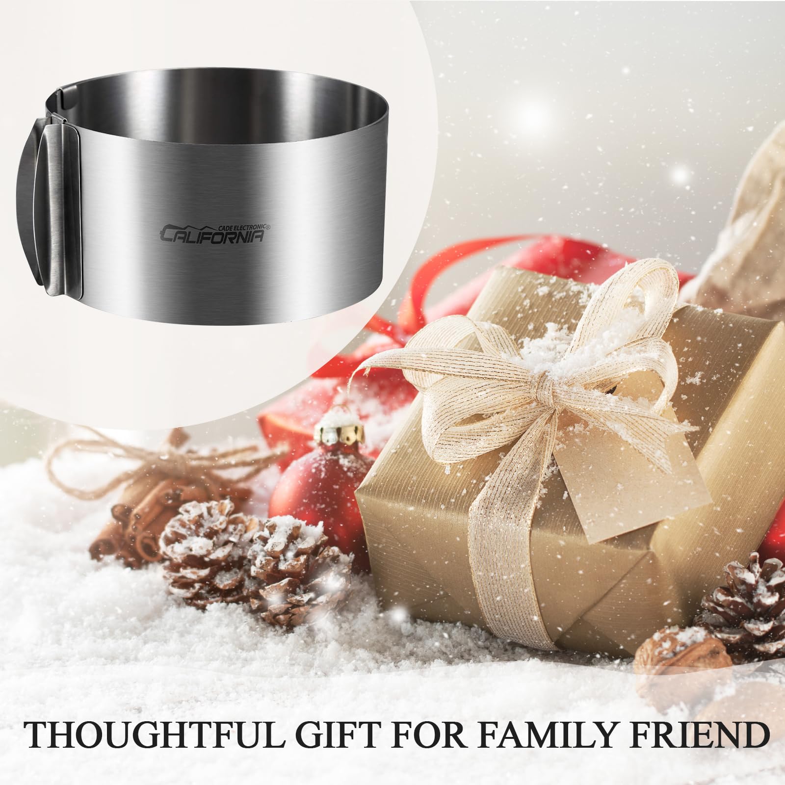 CALIFORNIA CADE ELECTRONIC easy to clean cake ring after baking sessions.