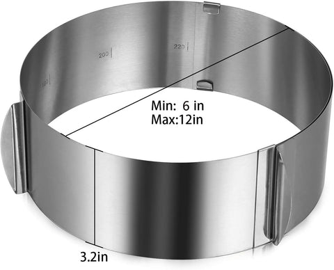 CALIFORNIA CADE ELECTRONIC stainless steel cake ring with heat resistance for durable use.