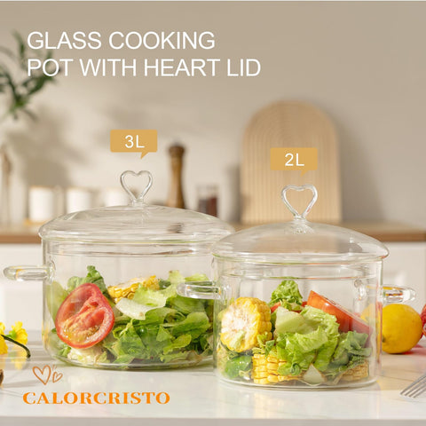 CALORCRISTO easy-clean glass surface simplifies cleanup after cooking