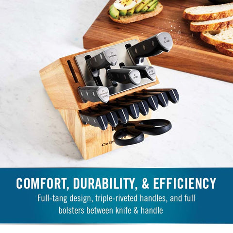 Calphalon kitchen shears and steak knives ready for versatile prep