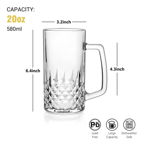 Cambareign 20oz mug with heavy base for stable serving at gatherings.