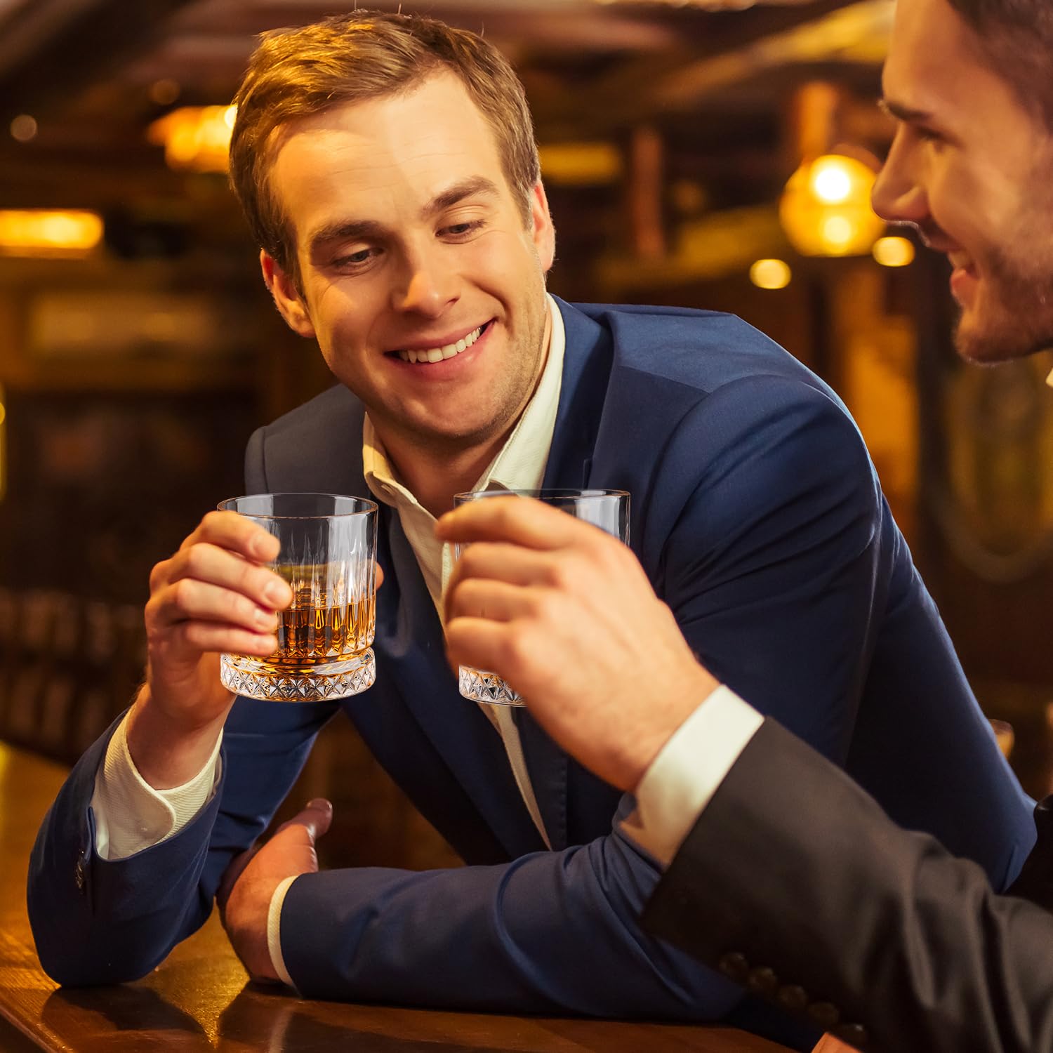 Cambareign clear crystal sparkle captures light for a refined sipping moment.