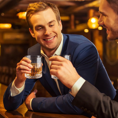 Cambareign clear crystal sparkle captures light for a refined sipping moment.