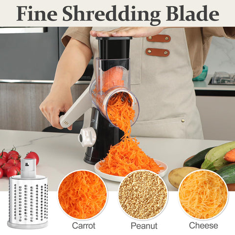 Cambom 5-in-1 rotary cheese grater crushing blade for ice or nut chips.
