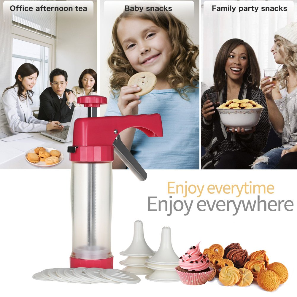Cambom cookie press uses BPA-free food-grade materials for safe baking