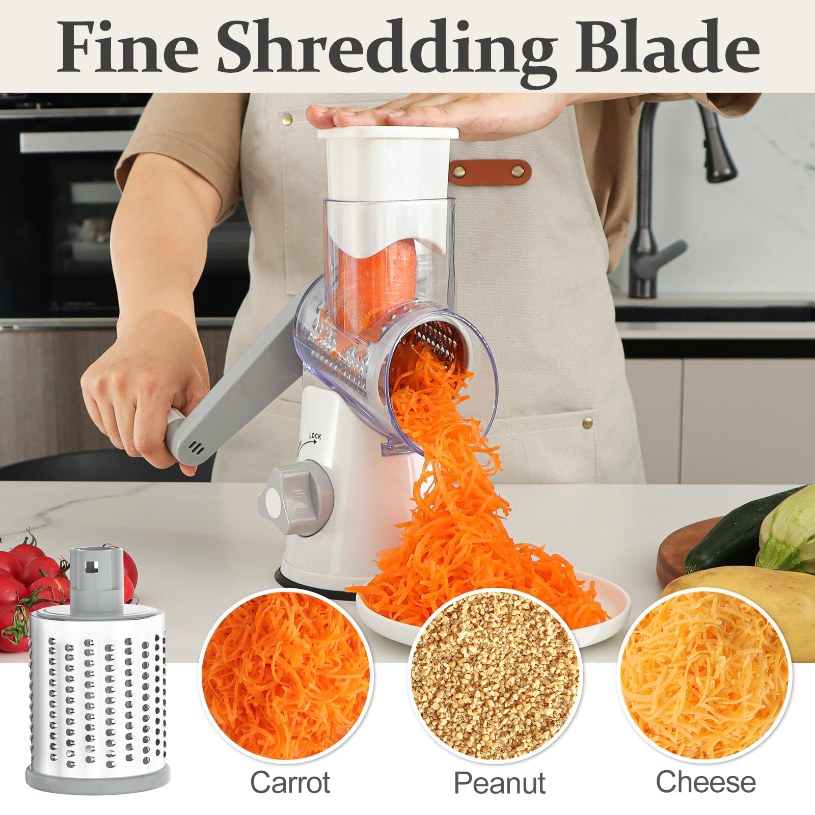 Cambom crushing blade ready to crush ice or nuts for snacks