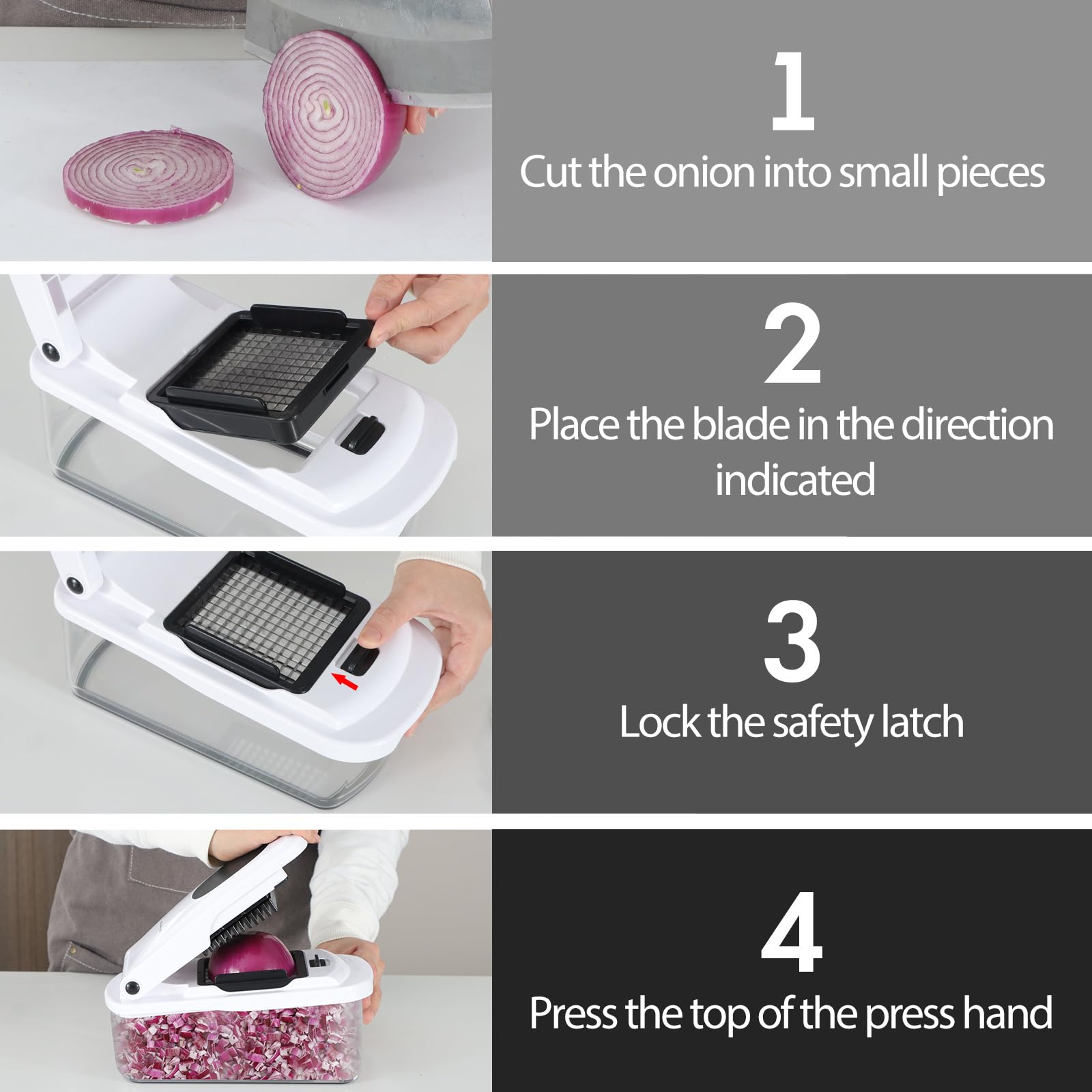 Cambom dishwasher-safe components simplify cleanup after prep.