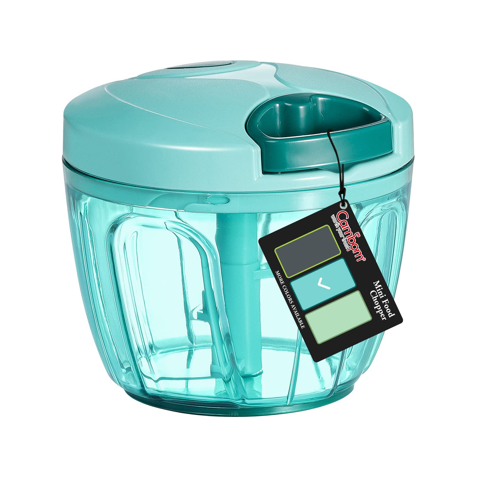 Cambom manual chopper lid and cup for quick, controlled chopping