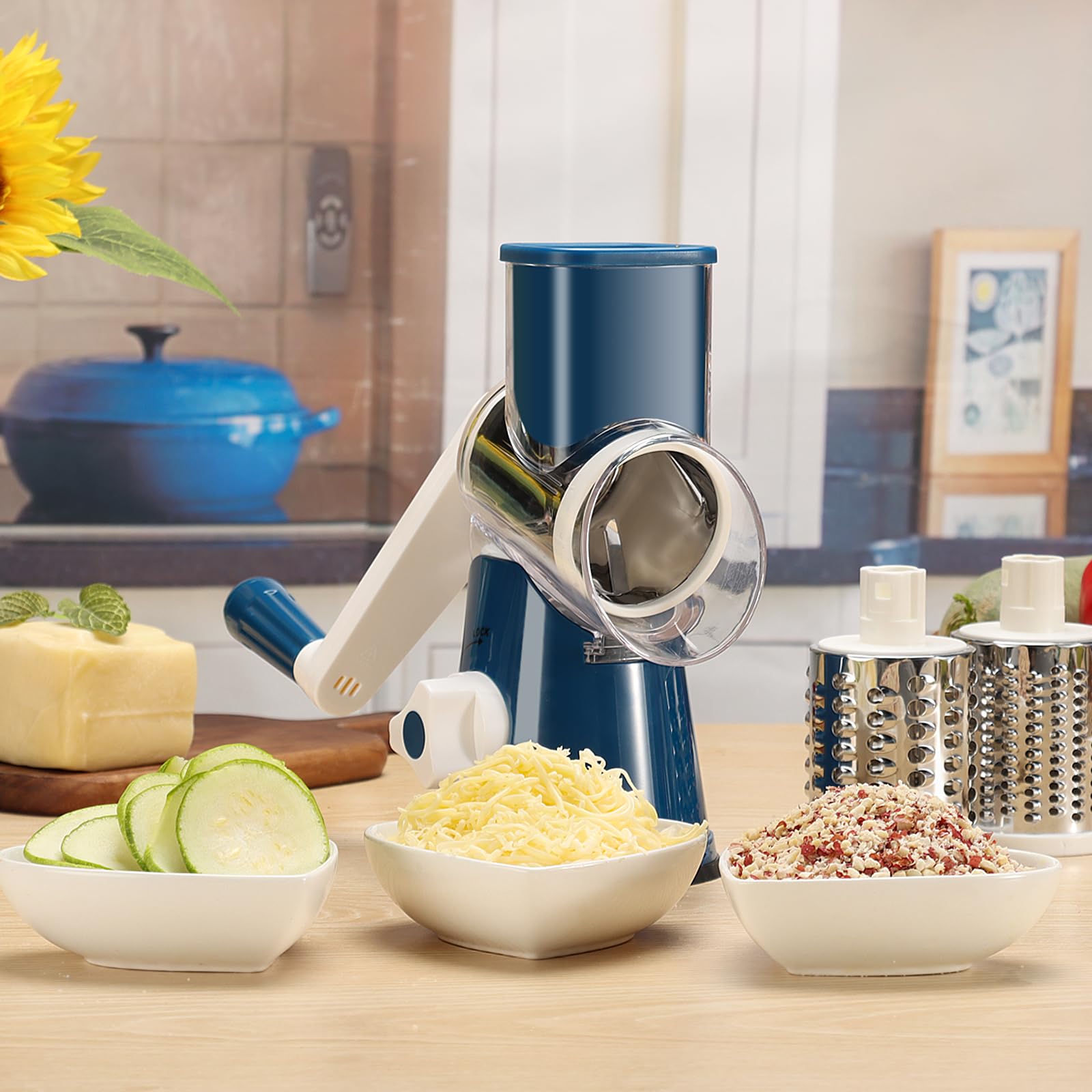 Cambom grater includes a cleaning brush for easy maintenance.