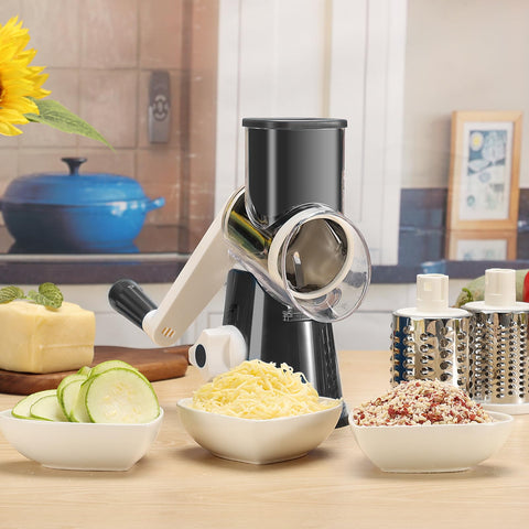 Cambom rotary cheese grater compact design for easy storage in drawers