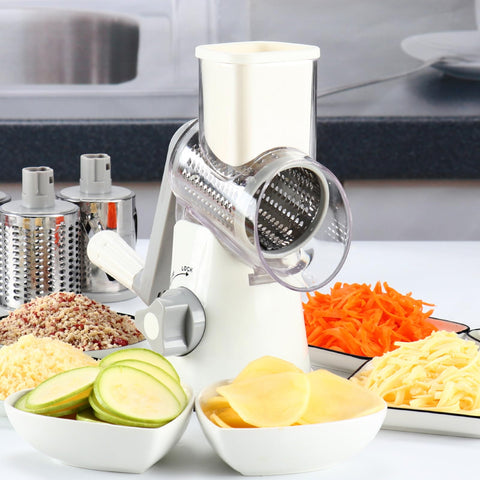 Cambom rotary cheese grater compact design stored in a drawer