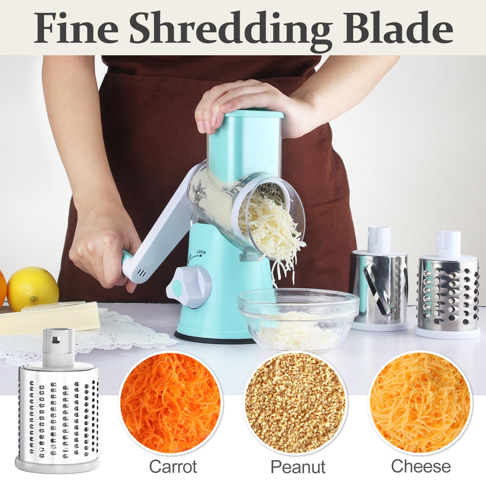 Cambom slicing blade for even, consistent cheese slices