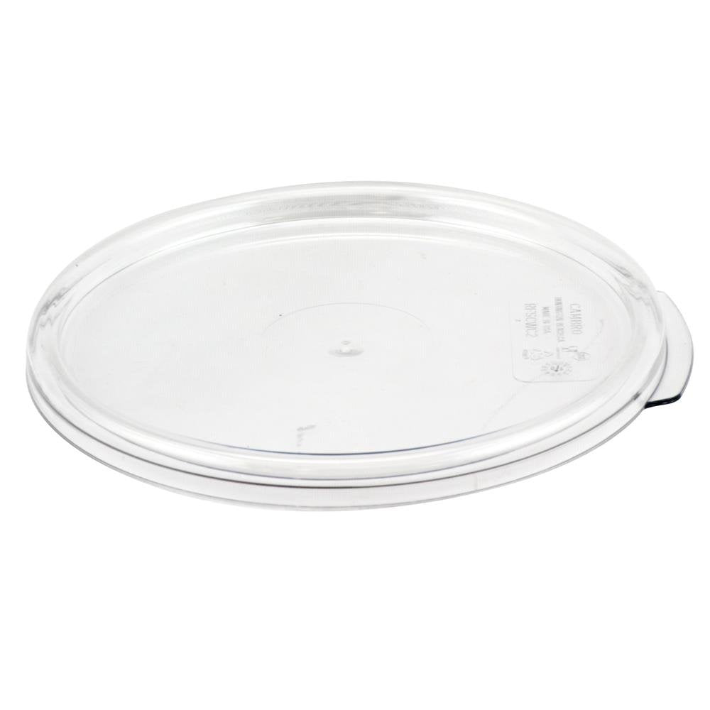 Cambro Camwear 2-quart round container ideal for fridge, prep, and leftovers.