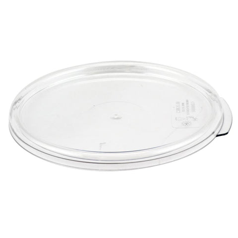 Cambro Camwear 2-quart round container ideal for fridge, prep, and leftovers.