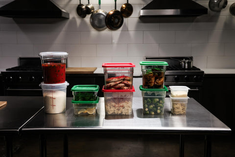 Cambro commercial-grade 6QT container resists cracking for durable use