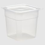 Cambro Freshpro mini container with translucent lid close-up showing contents visibility