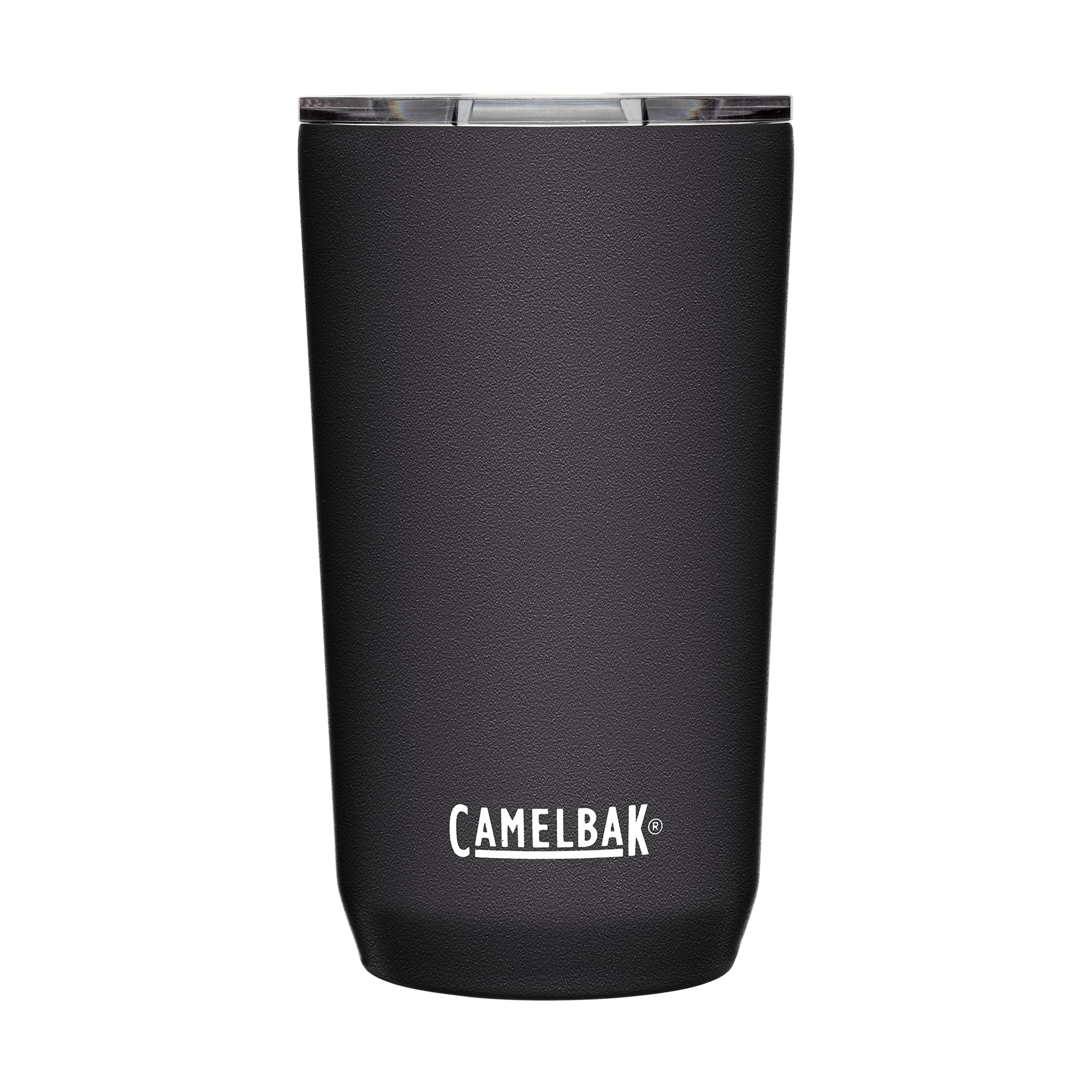 CamelBak Horizon 16oz tumbler close-up of tri-mode lid for precise flow control.