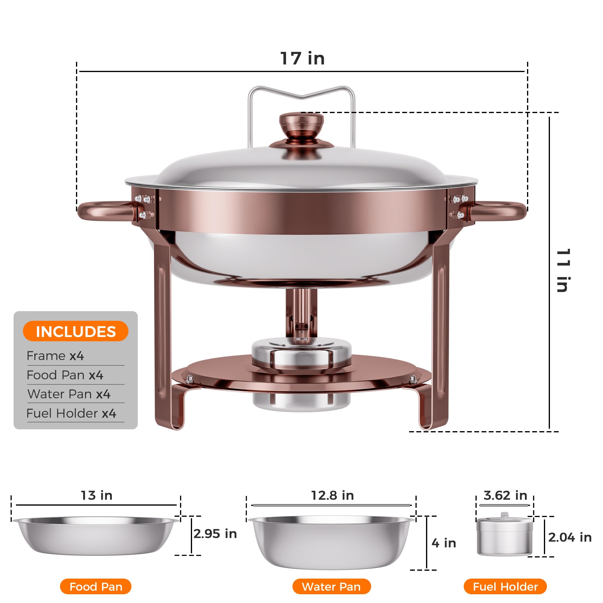 CAMMOO Easy-clean polished stainless surface speeds post-event cleanup