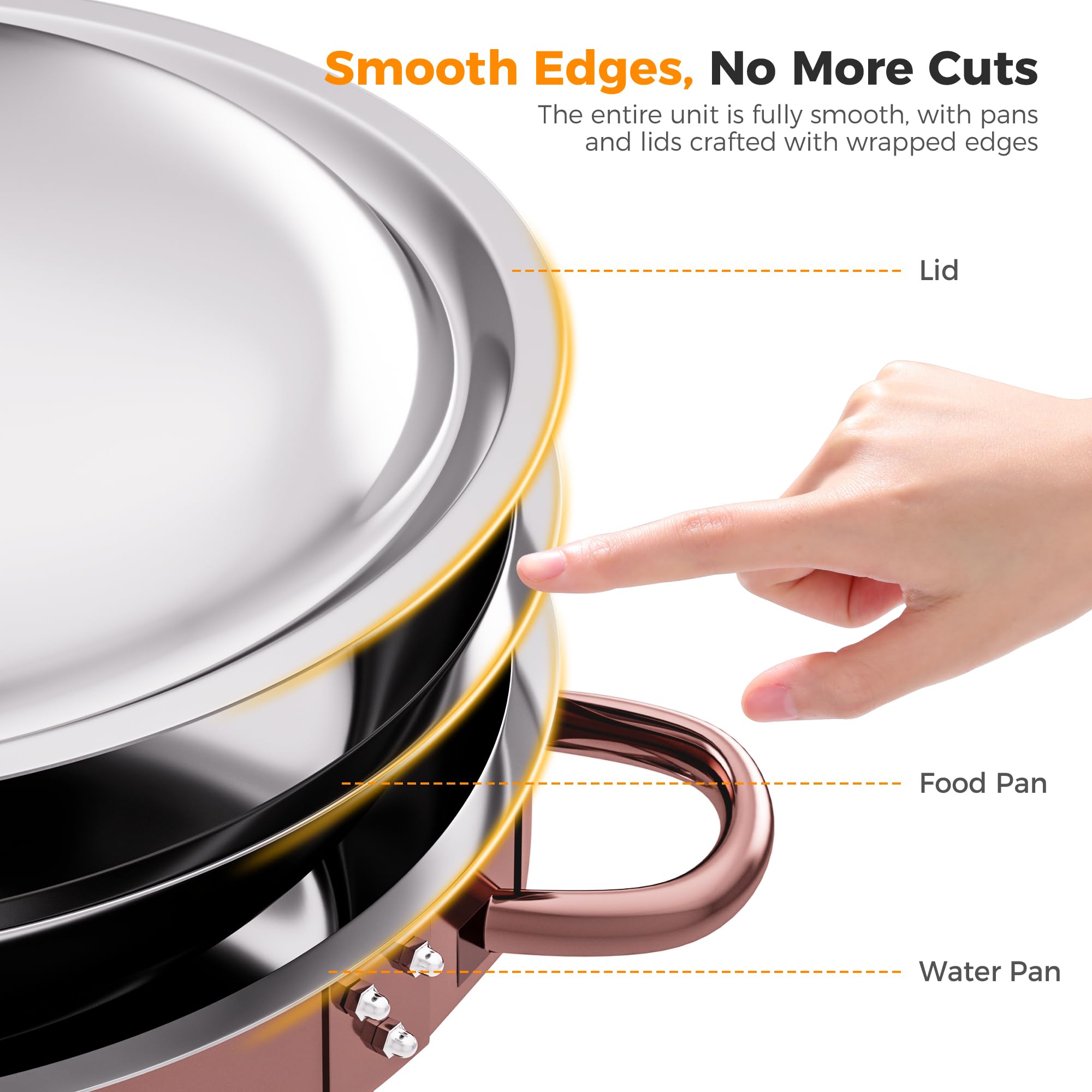 CAMMOO Multi-color rose gold, champagne gold, and silver finishes on CAMMOO dishes