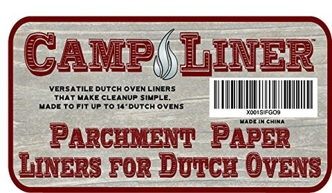 CampLiner non-stick liners help prevent sticking and make cleanup simple.